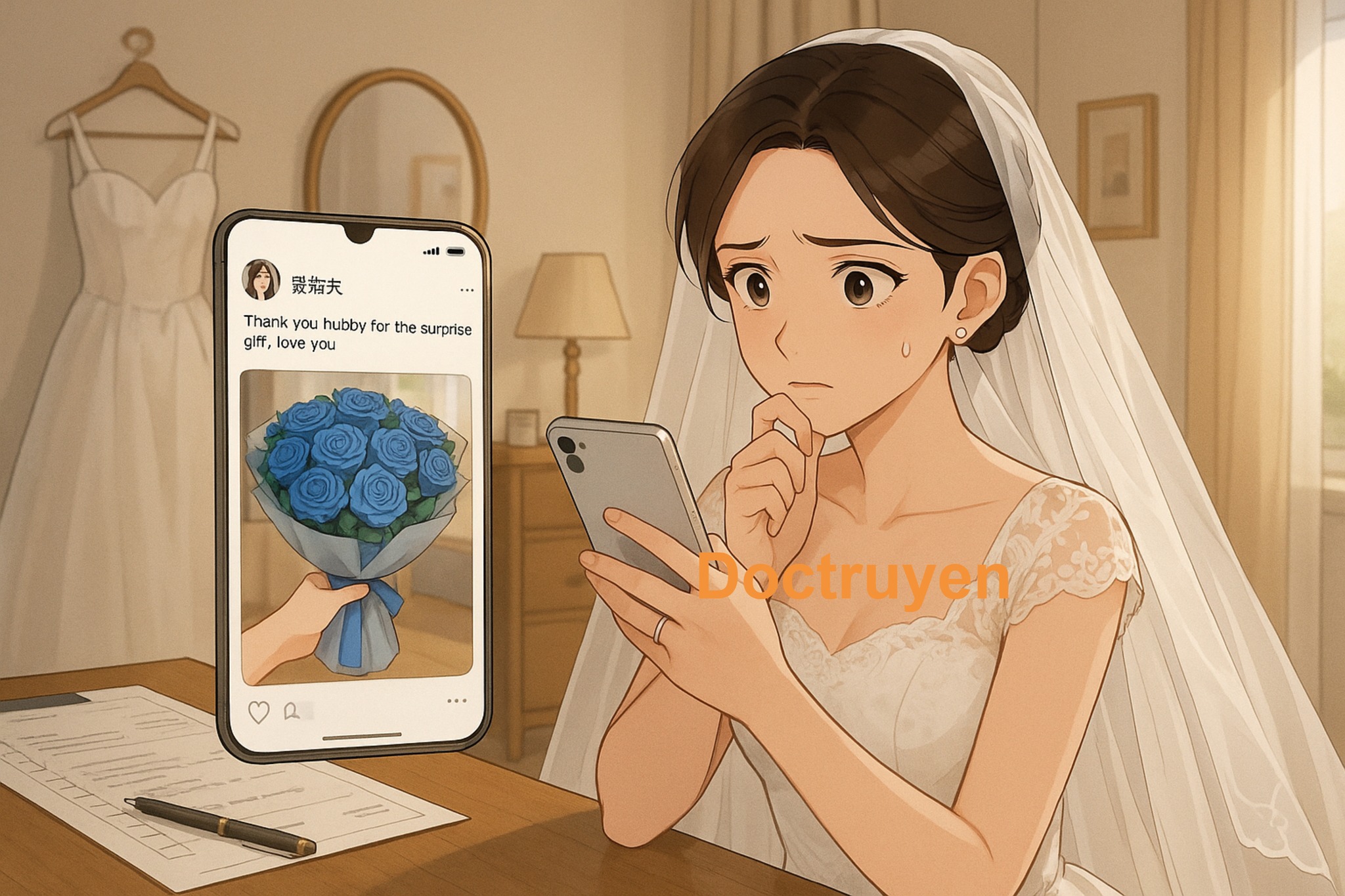 Bó Hoa Trị Giá Ba Vạn